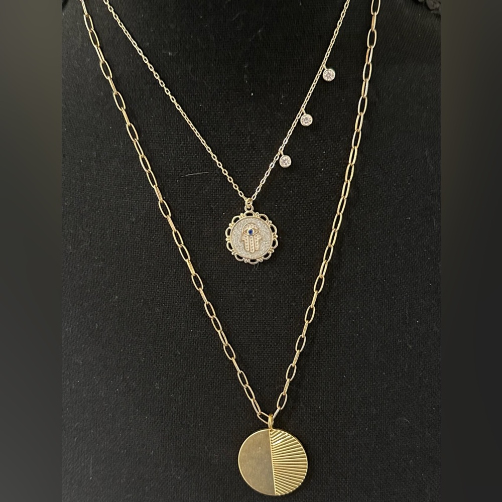 Madewell Necklace and Hamsa Pendant Necklace Bundle Take Both! 2 for 1 Price!